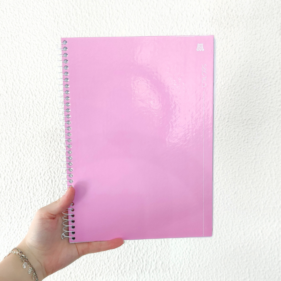 Caderno com Espiral Universitário Colors 1 Matéria Animativa - #6