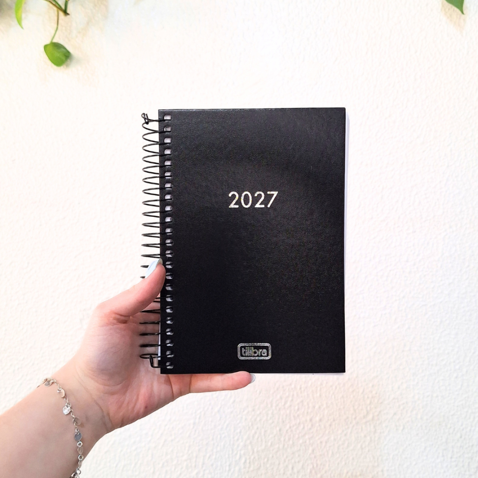 Agenda com Espiral Executiva Diária Pequena Napoli 2027 Tilibra - #3