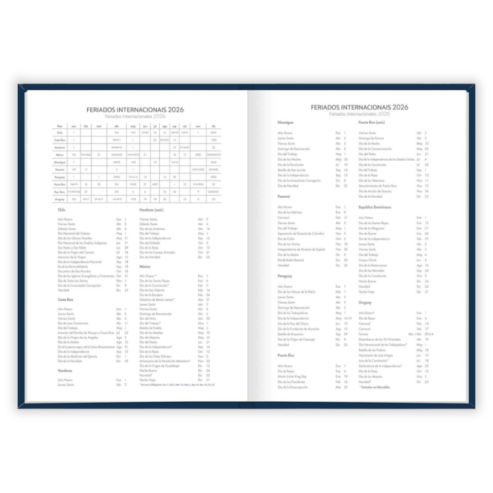 Agenda Executiva Costurada Diária Colorida Spice 2026 Tilibra - #10