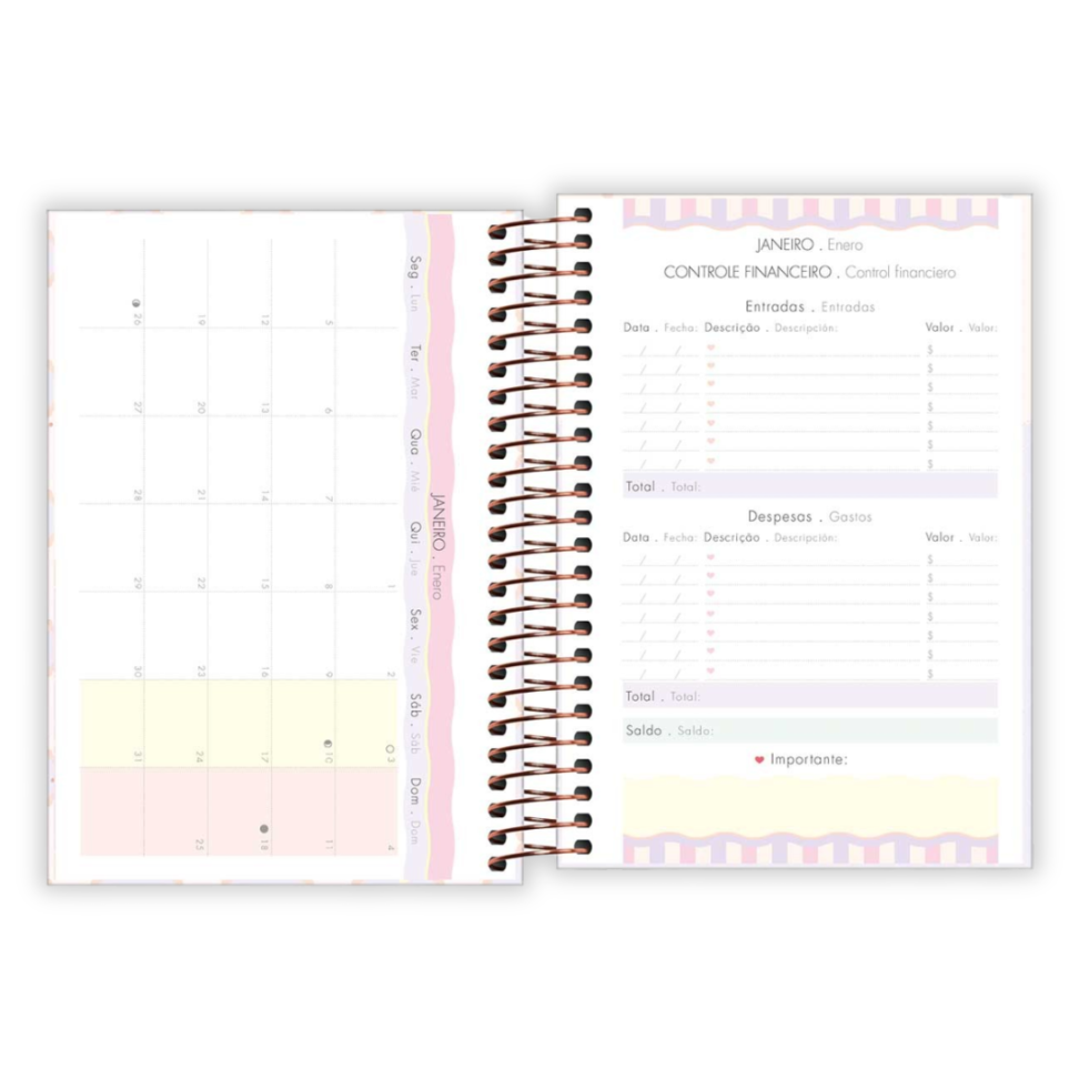 Agenda Espiral Diária Pequena Soho 2026 Tilibra - #6