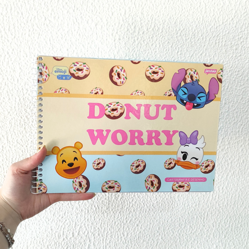 Caderno de Cartografia e Desenho Disney Emoji Jandaia - #1