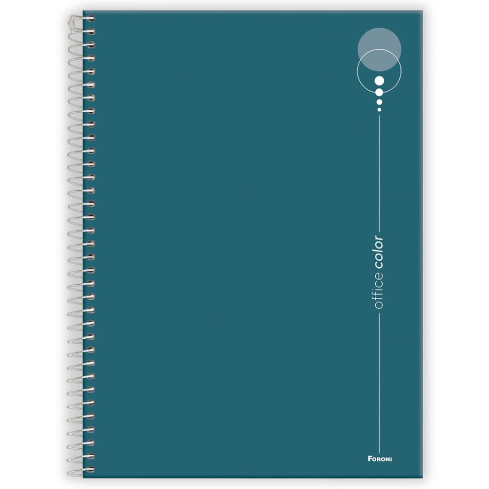 Caderno com Espiral Universitário Office Color 1 Matéria Foroni - #5