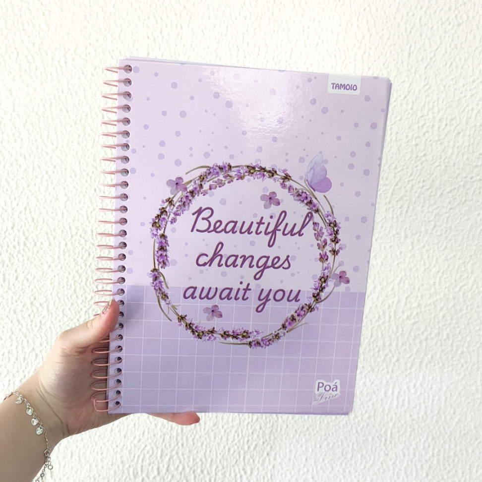 Caderno com Espiral Universitário 10 Matérias Poá Line Tamoio - #1