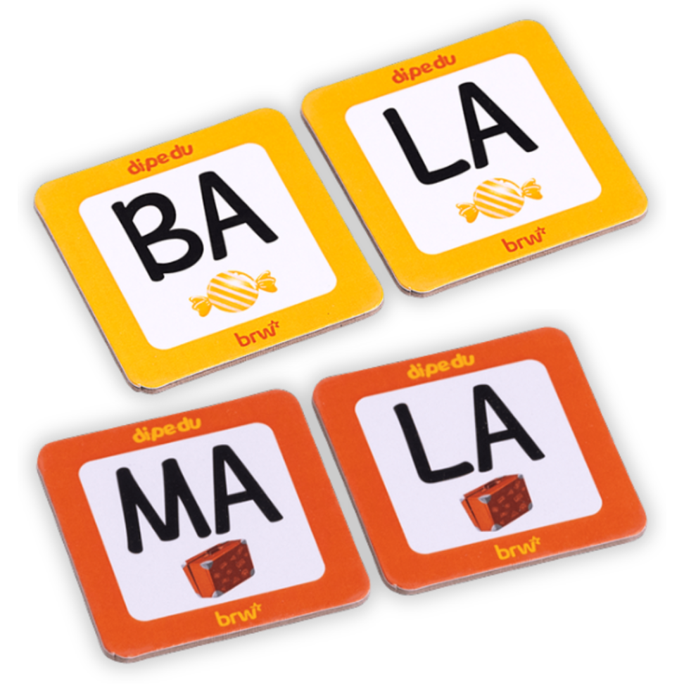 Jogo Memórias Educativas Sílabas 40 Peças Dipedu BRW - #2