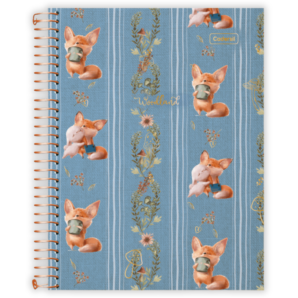 Caderno com Espiral Universitário Woodland 1 Matéria Cadersil - #3