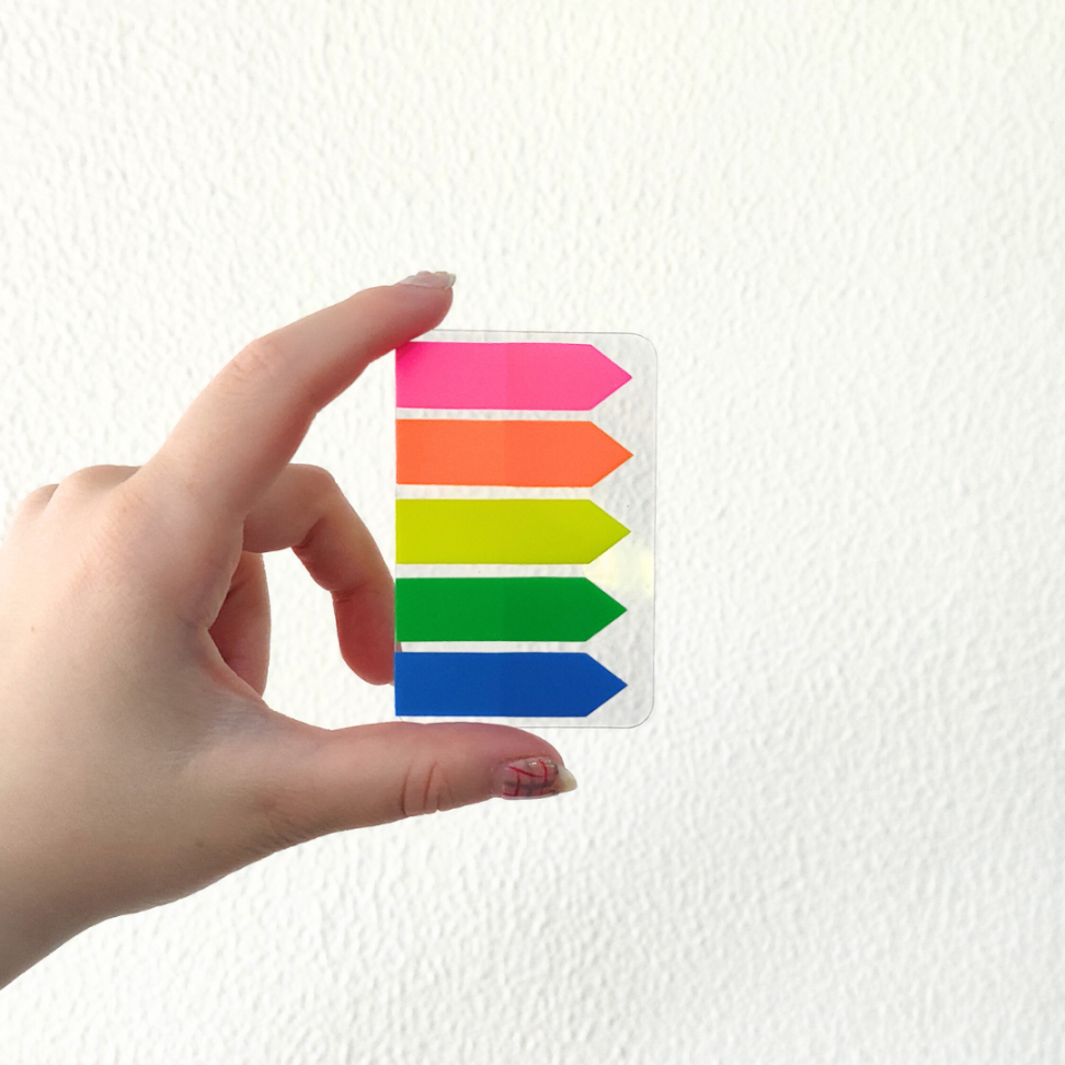 Marcador de Páginas Smart Notes Setas 44mm x 12mm 5 Cores BRW - #1