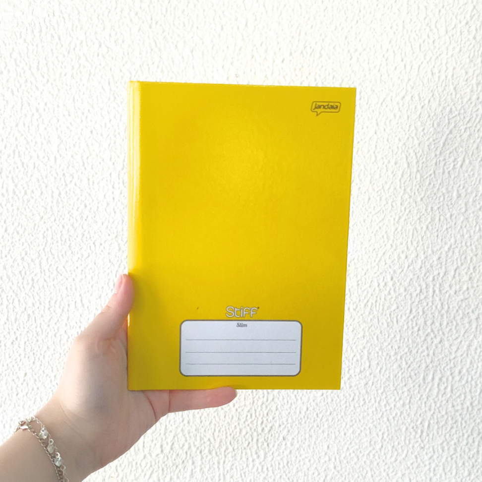 Caderno Brochura 80 Folhas Pequeno 1/4 Stiff Jandaia - #10