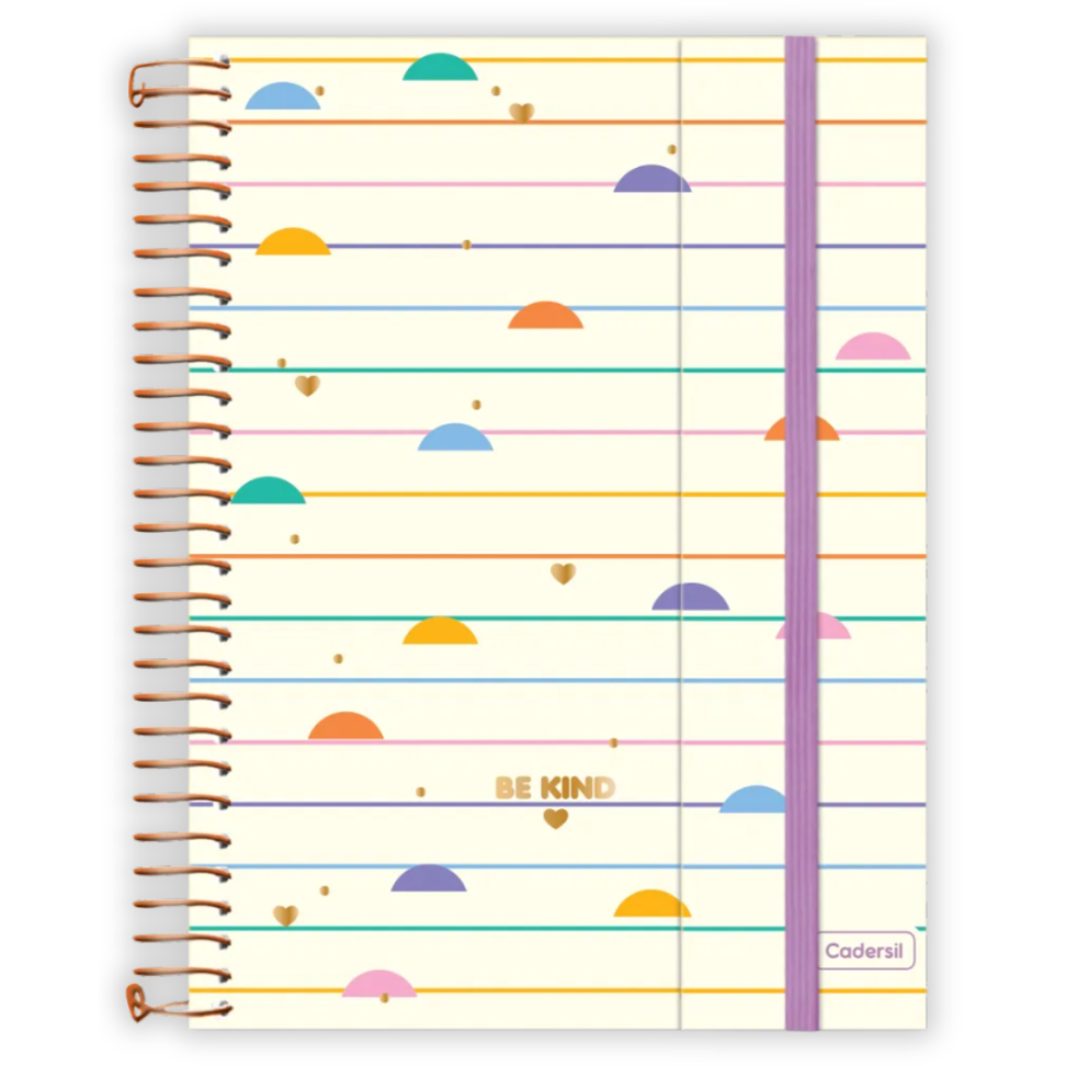 Caderno Criativo com Espiral Colegial Be Kind Cadersil - #4