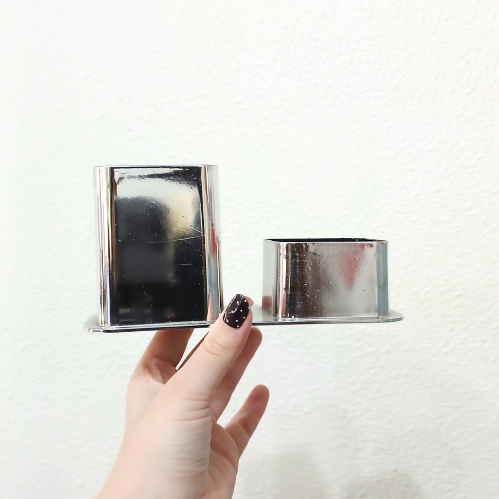 Porta Canetas Duplo Acrílico Linha Metais Color Dello - #4