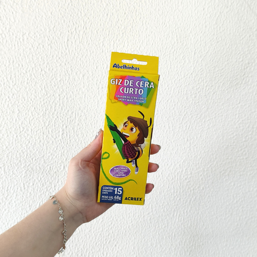 Giz de Cera Curto 15 Cores Acrilex - #3