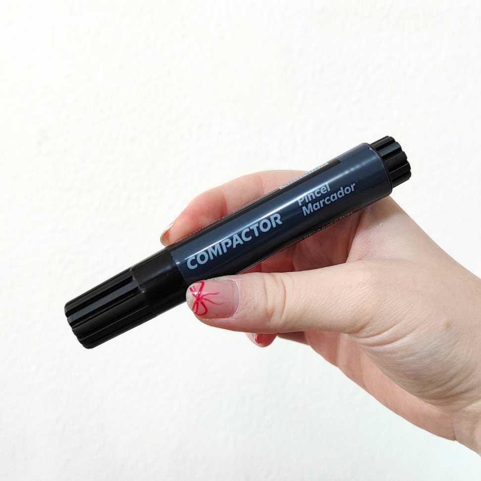 Pincel Marcador Preto Compactor - #1