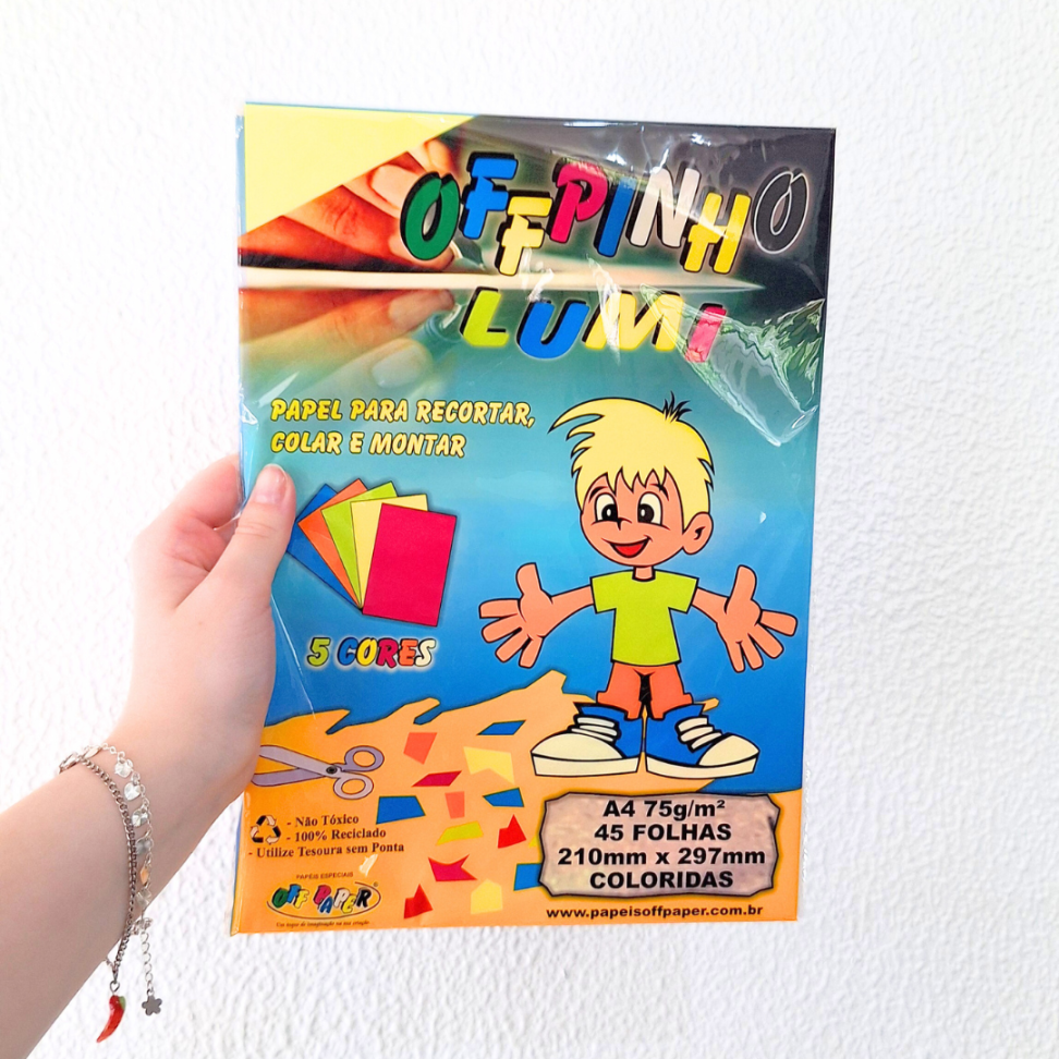 Bloco Lumi 5 Cores 45 Folhas A4 75g OffPinho Off Paper - #1