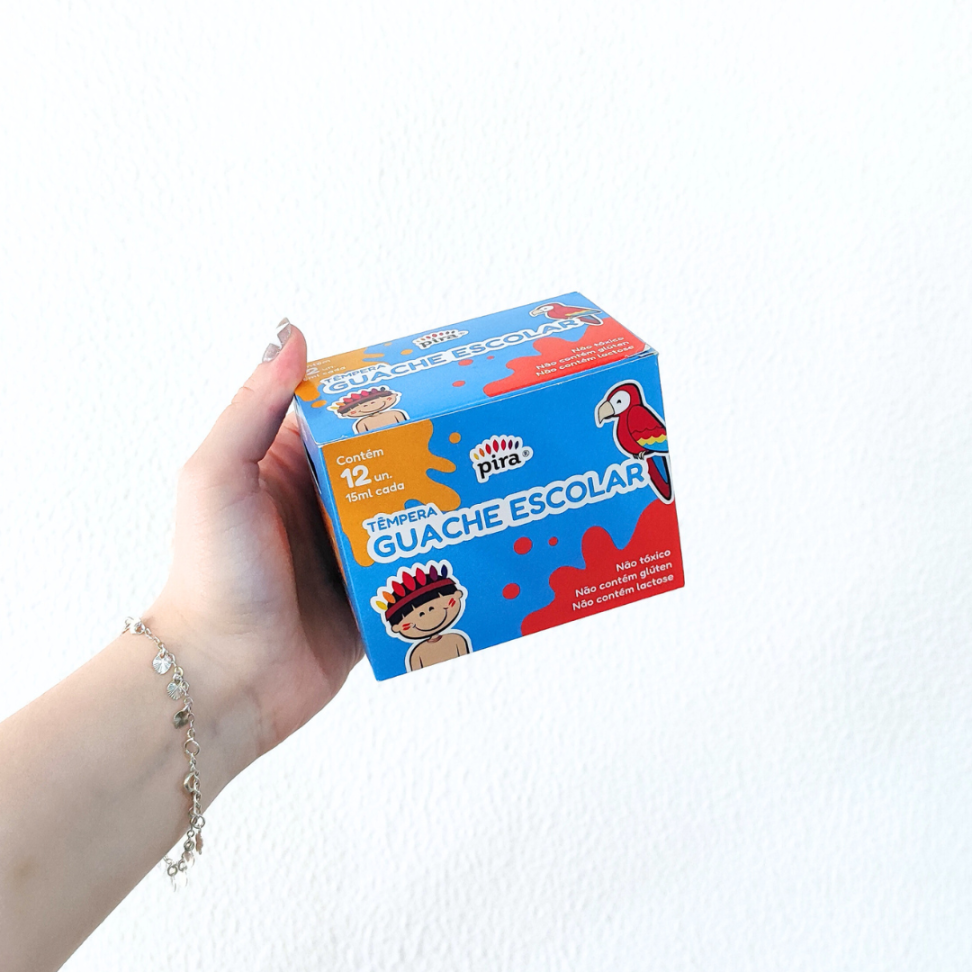 Tinta Têmpera Guache Escolar 12 Cores Pira - #3