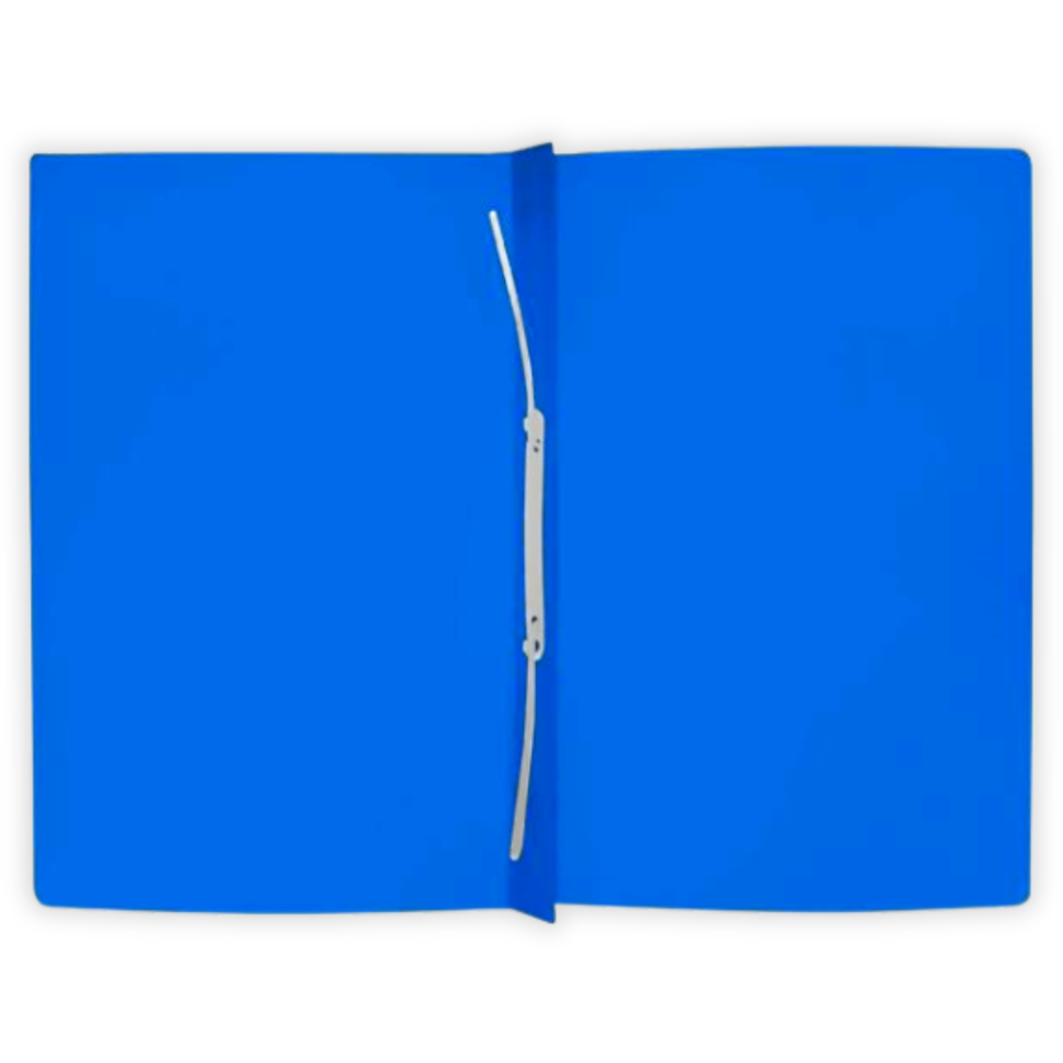Pasta com Grampo Trilho Estendido Azul PP Dello