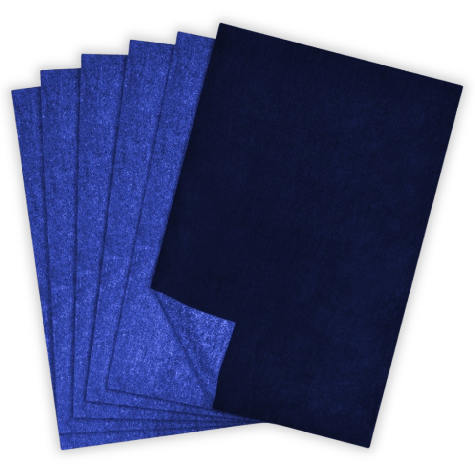 Filme Carbono A4 Azul 100 Folhas CiS - #2