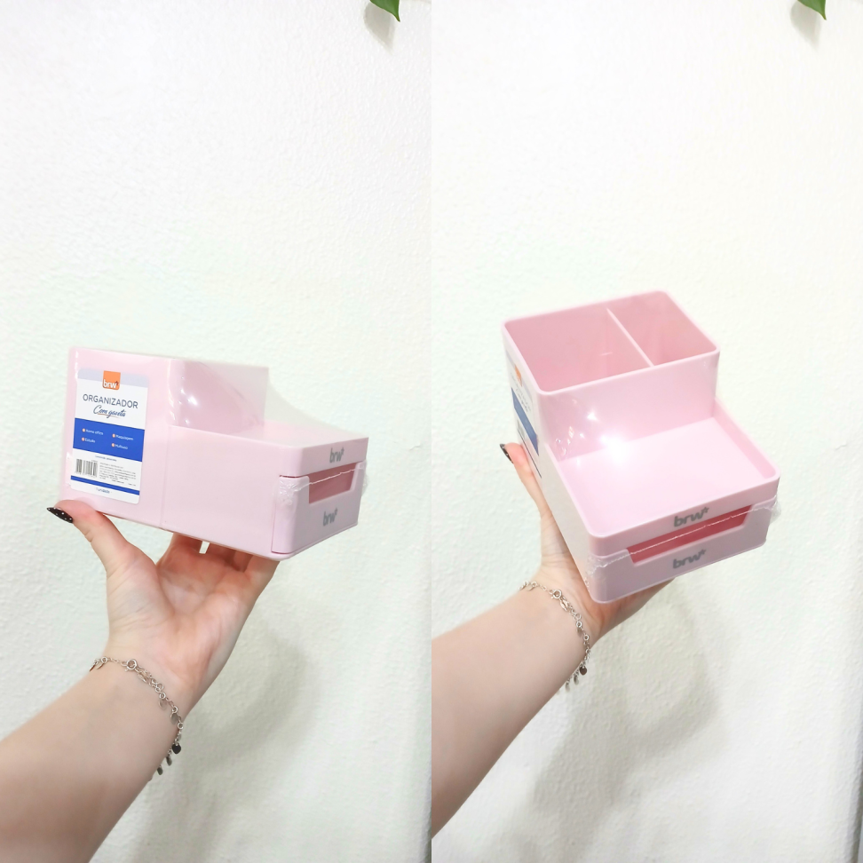 Organizador com Gaveta Acrílico Pastel BRW - #5