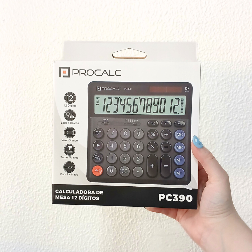 Calculadora de Mesa PC390 Procalc - #2