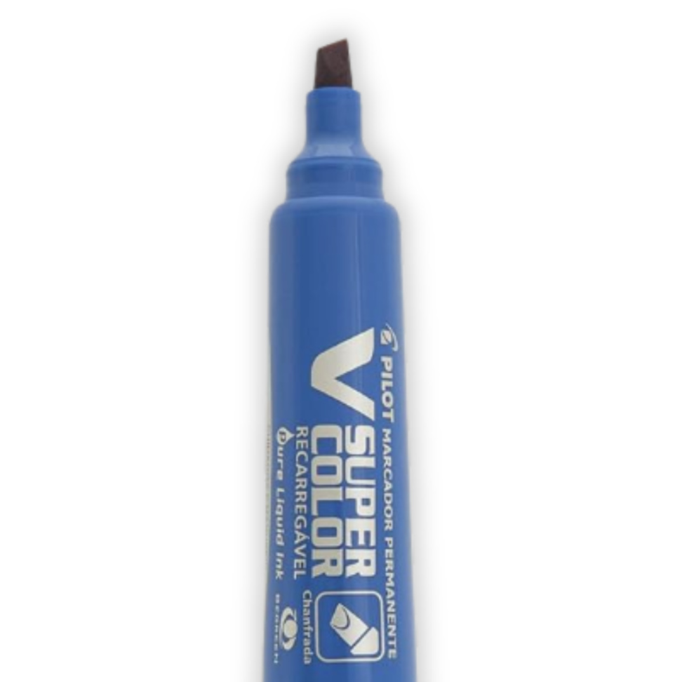 Marcador Permanente V-Super Color Recarregável Pilot - #4