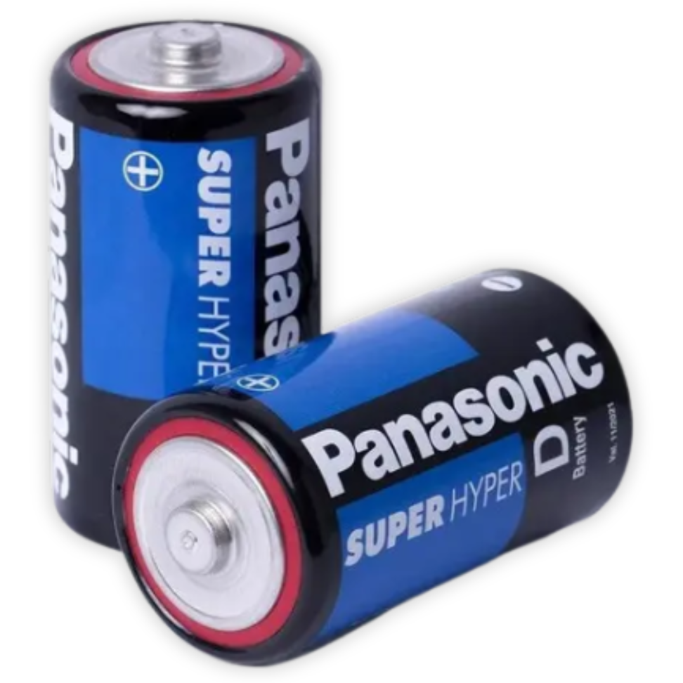 Pilha de Zinco Carvão D 2 Unidades Panasonic