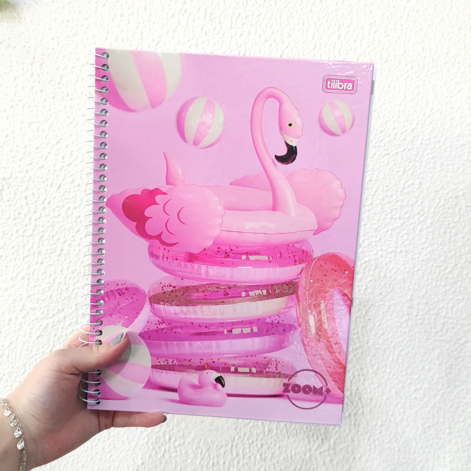 Caderno com Espiral Universitário 1 Matéria Zoom+ Feminino Tilibra - #1