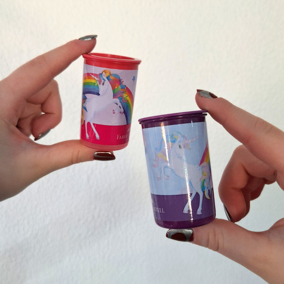 Apontador com Depósito Redondo Unicórnio Faber-Castell - #1