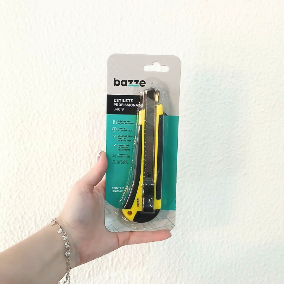 Estilete Largo Profissional Emborrachado B4019 Bazze - #3