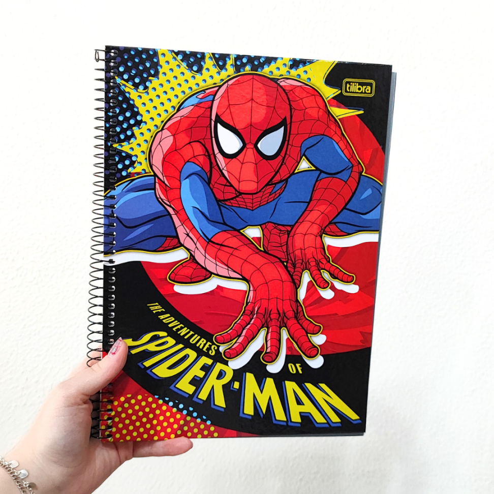 Caderno com Espiral Universitário 1 Matéria Spider-Man Tilibra - #1