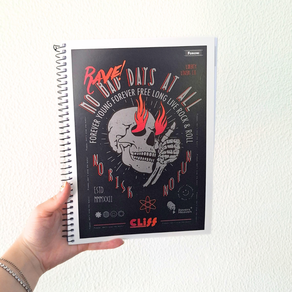 Caderno com Espiral Capa Flexível Universitário Cliff 1 Matéria Foroni - #1