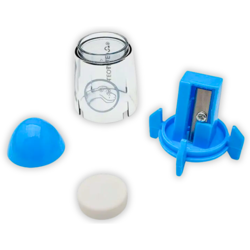 Apontador com Depósito e Borracha Foguete Dino Space Leo e Leo - #6