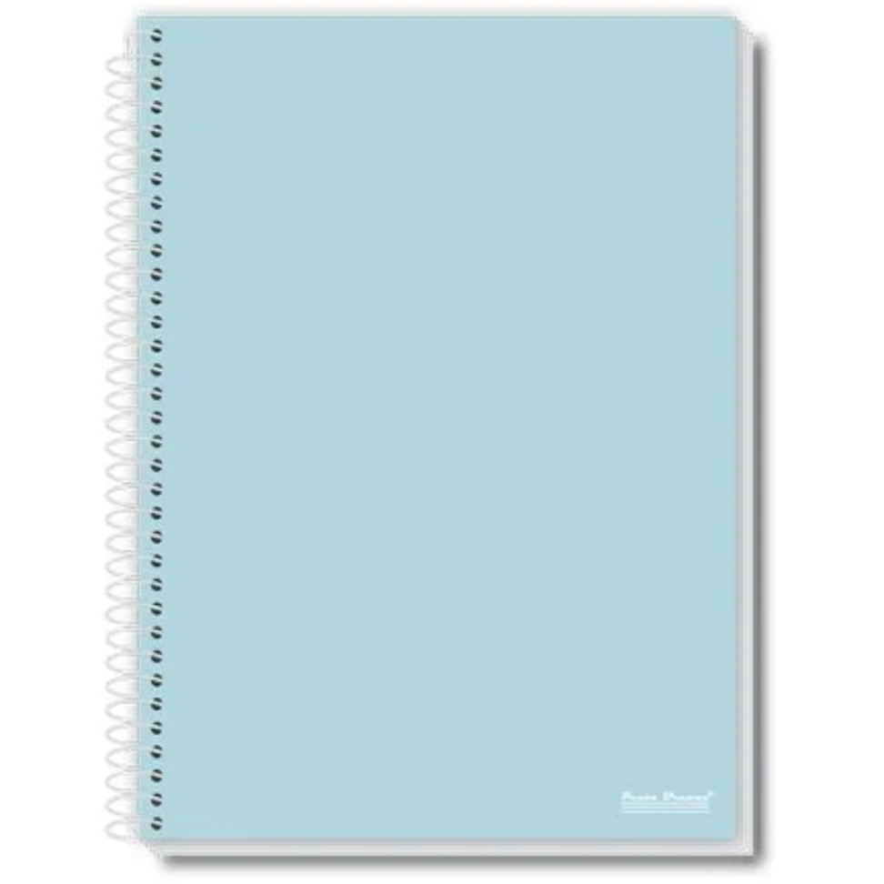 Caderno com Espiral Universitário Office Color 10 Matérias Pauta Branca - #4