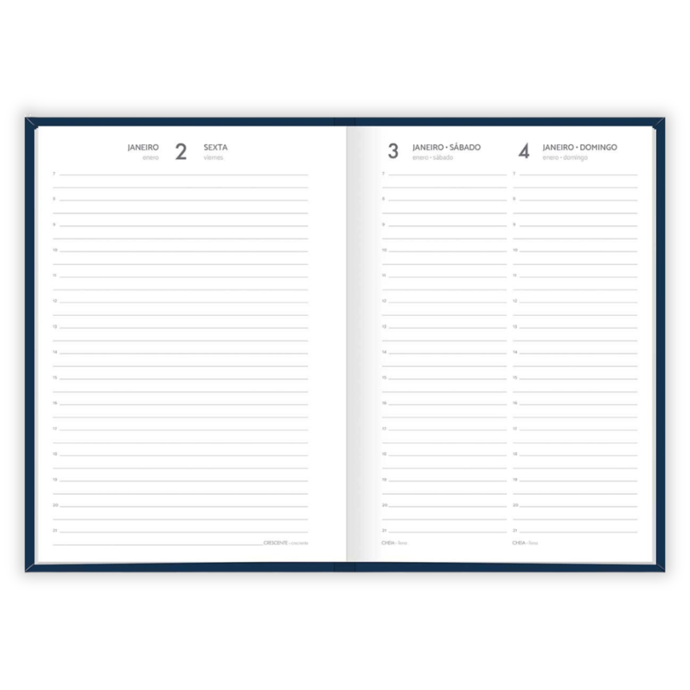 Agenda Executiva Costurada Diária Colorida Spice 2026 Tilibra - #8