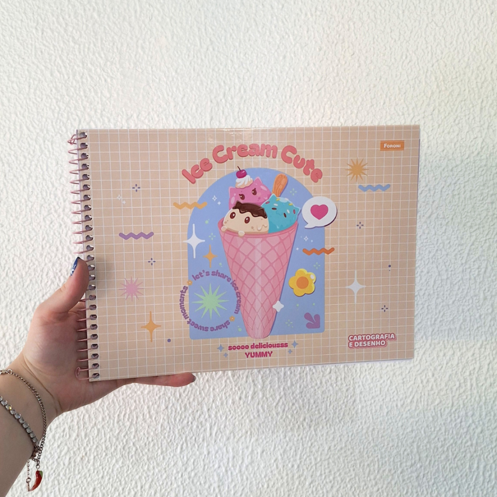 Caderno de Cartografia e Desenho Sugar Rush Foroni - #1