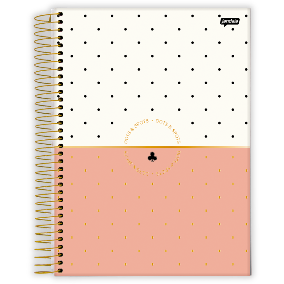 Caderno com Espiral Universitário Dots & Spots 1 Matéria Jandaia - #1