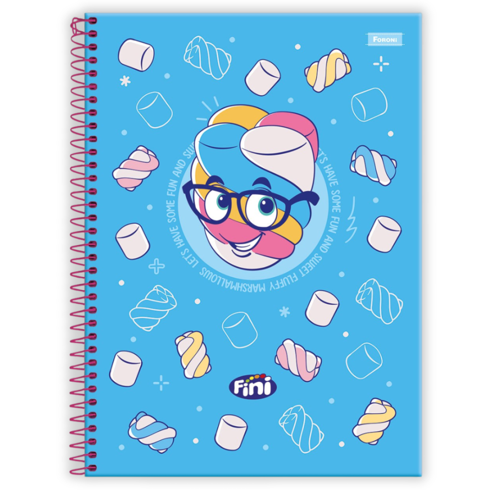 Caderno com Espiral Universitário com Cheirinho Fini 1 Matéria Foroni - #1