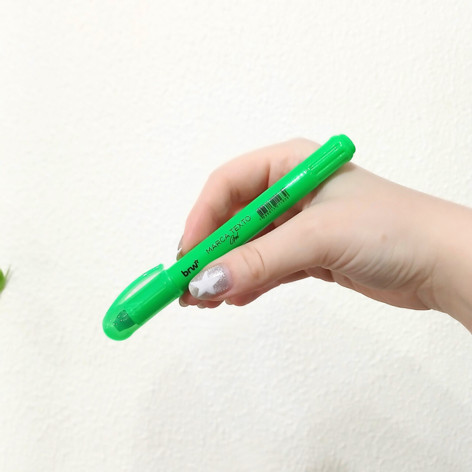 Marca Texto Gel Amarelo Neon BRW - #9