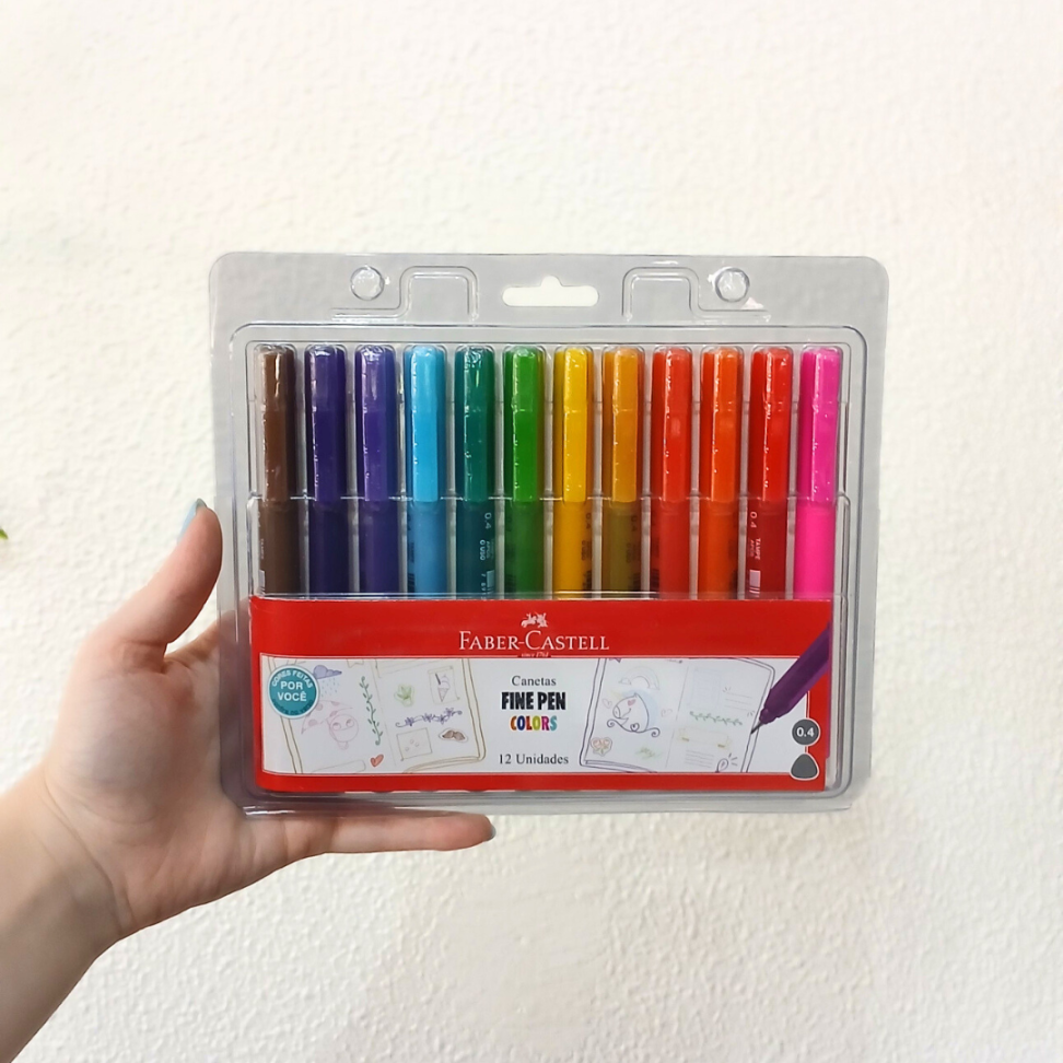 Caneta Hidrográfica Fine Pen Colors 12 Cores 0.4 Faber-Castell - #3