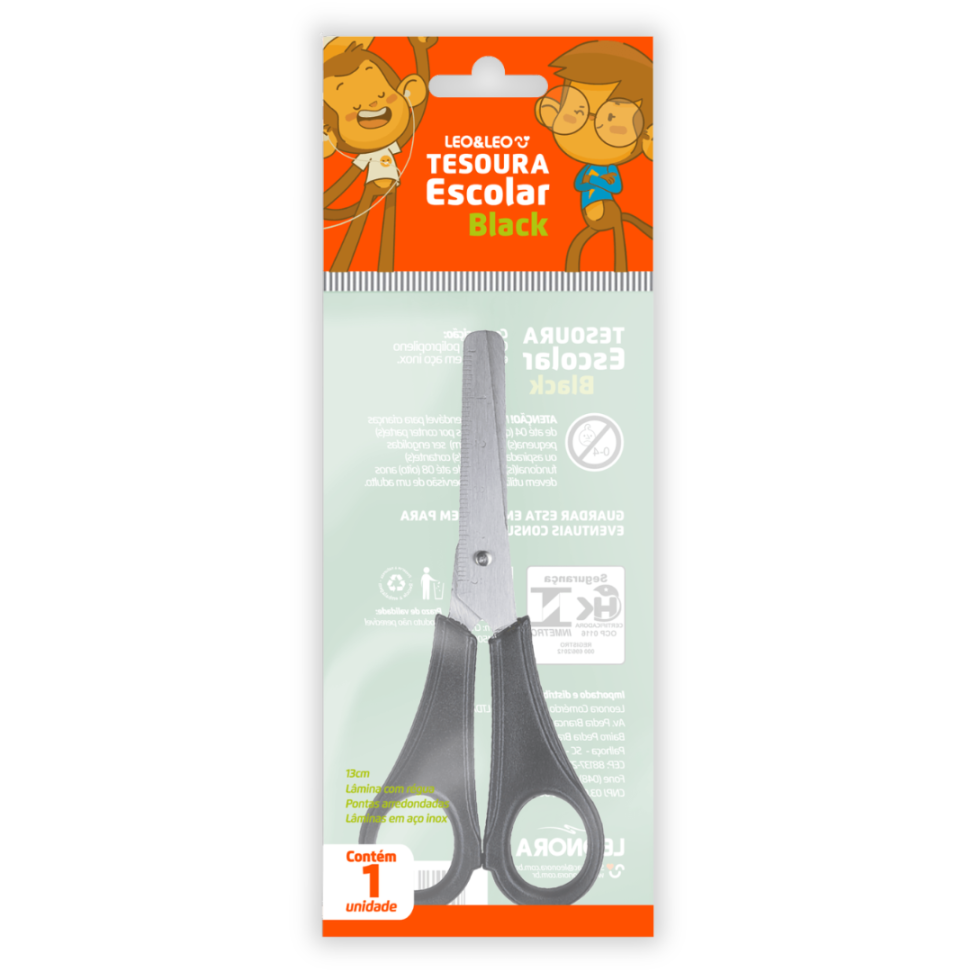 Tesoura Escolar Black Leo e Leo - #1