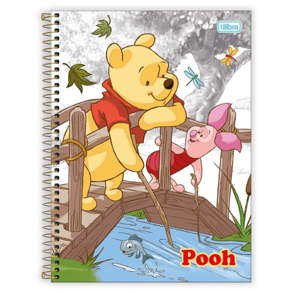 Caderno com Espiral Pooh Core 1 Matéria Connect Tilibra - #4