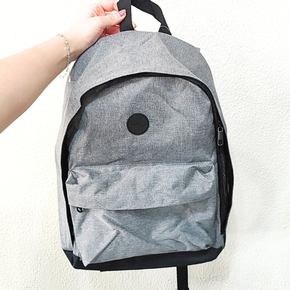 Mochila de Costas Poliéster Cinza Estonado BRW - #1