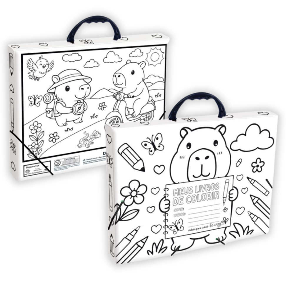 Pasta Maleta A4 para Colorir Be Capy Dello - #2