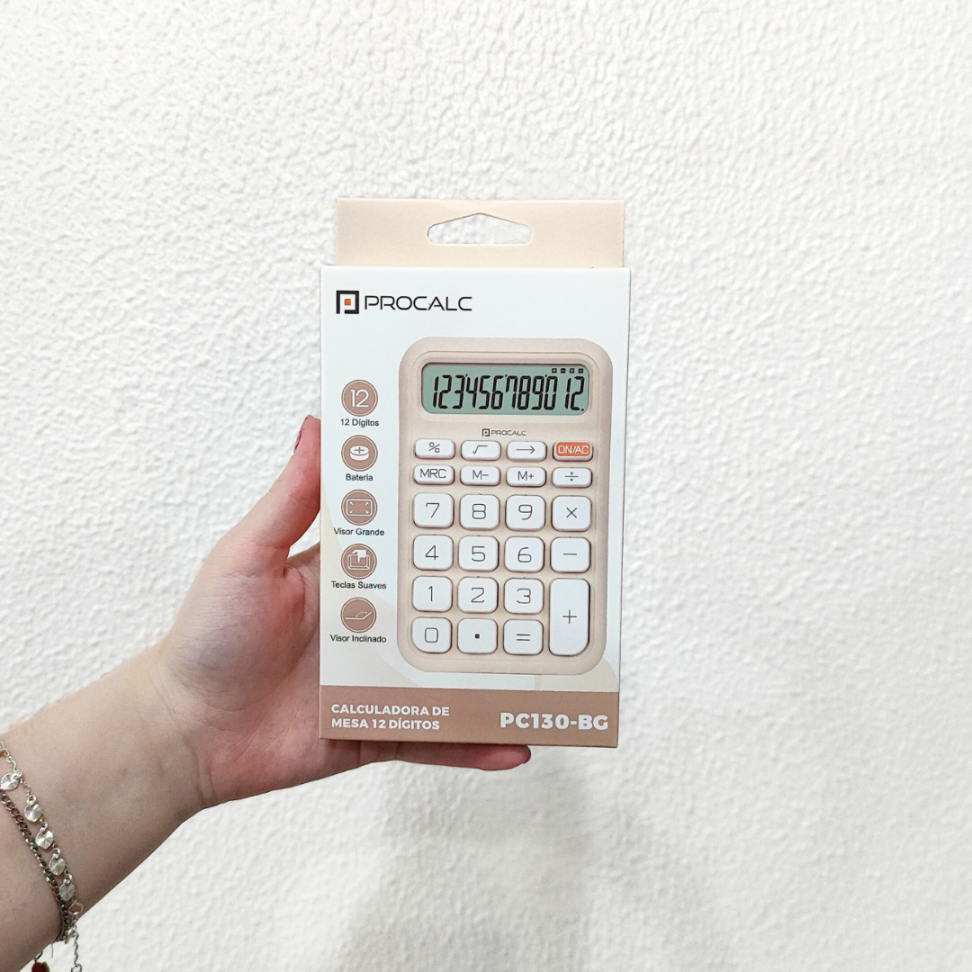 Calculadora de Mesa PC130-BG Procalc - #1