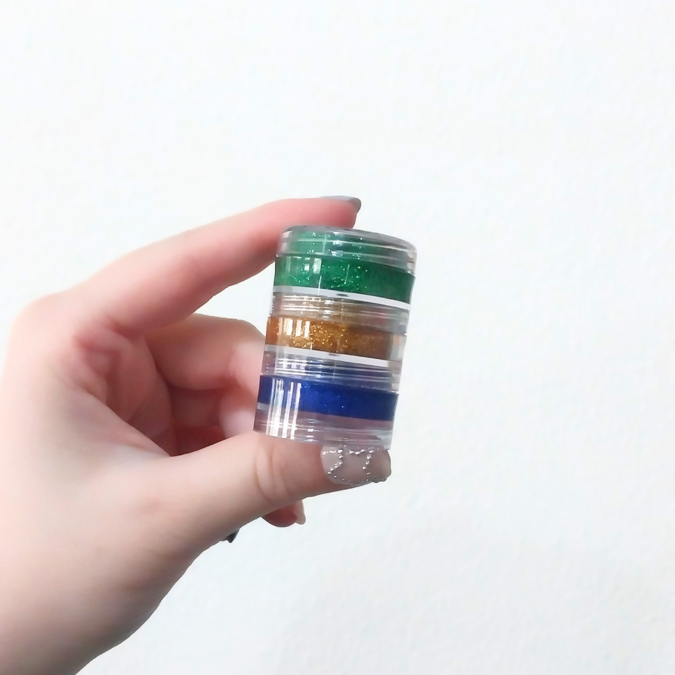 Tinta Facial Glitter Cremoso 3 Cores Brasil Torcida ColorMake - #4