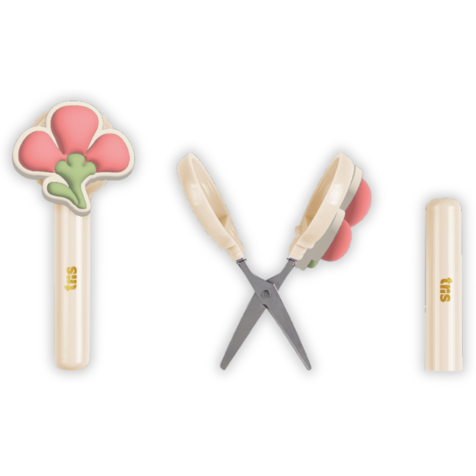 Tesoura Escolar com Capa Fiorita Delicata Holic Tris - #6