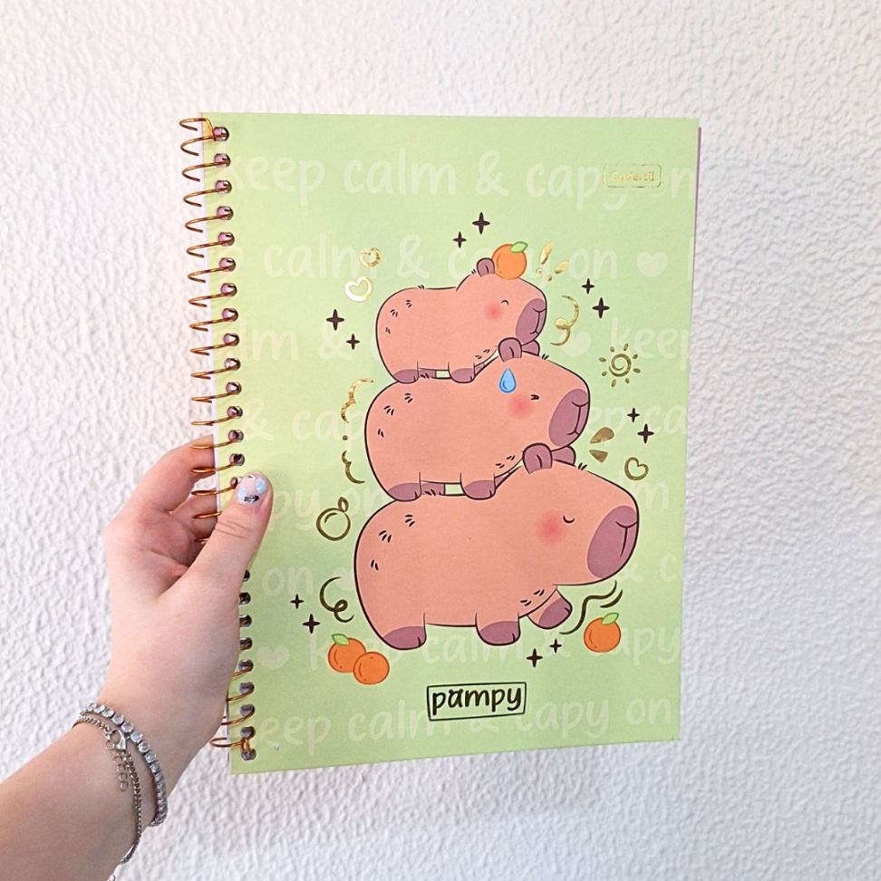 Caderno com Espiral Universitário Pampy 1 Matéria Cadersil - #9