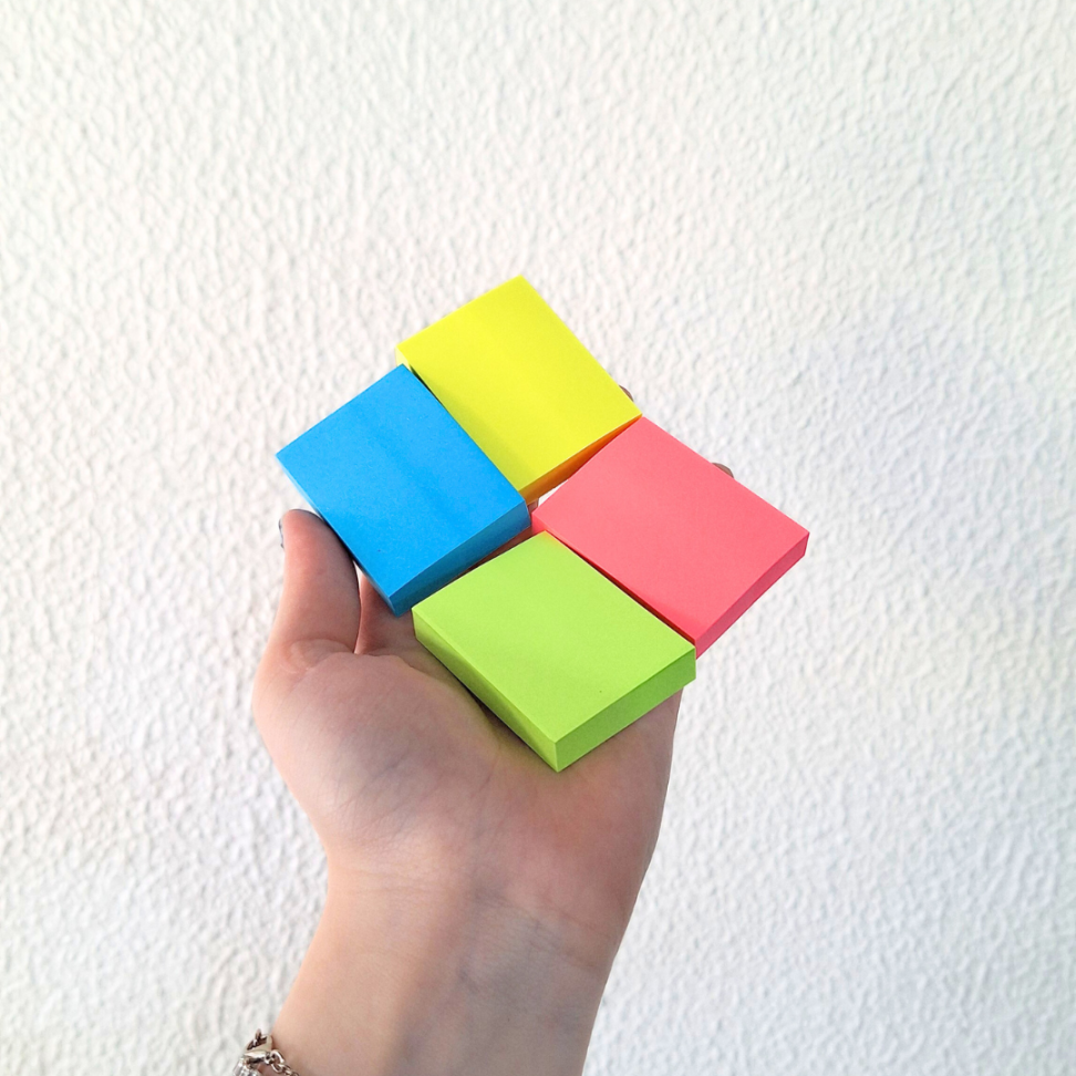 Bloco Adesivo 4 Blocos Neon 38mm x 50mm Jocar Office - #3