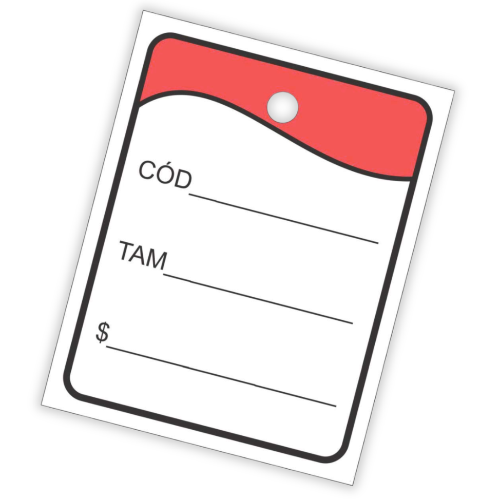 Etiqueta para Tag 1000 Unidades 30mm x 40mm Grespan - #4