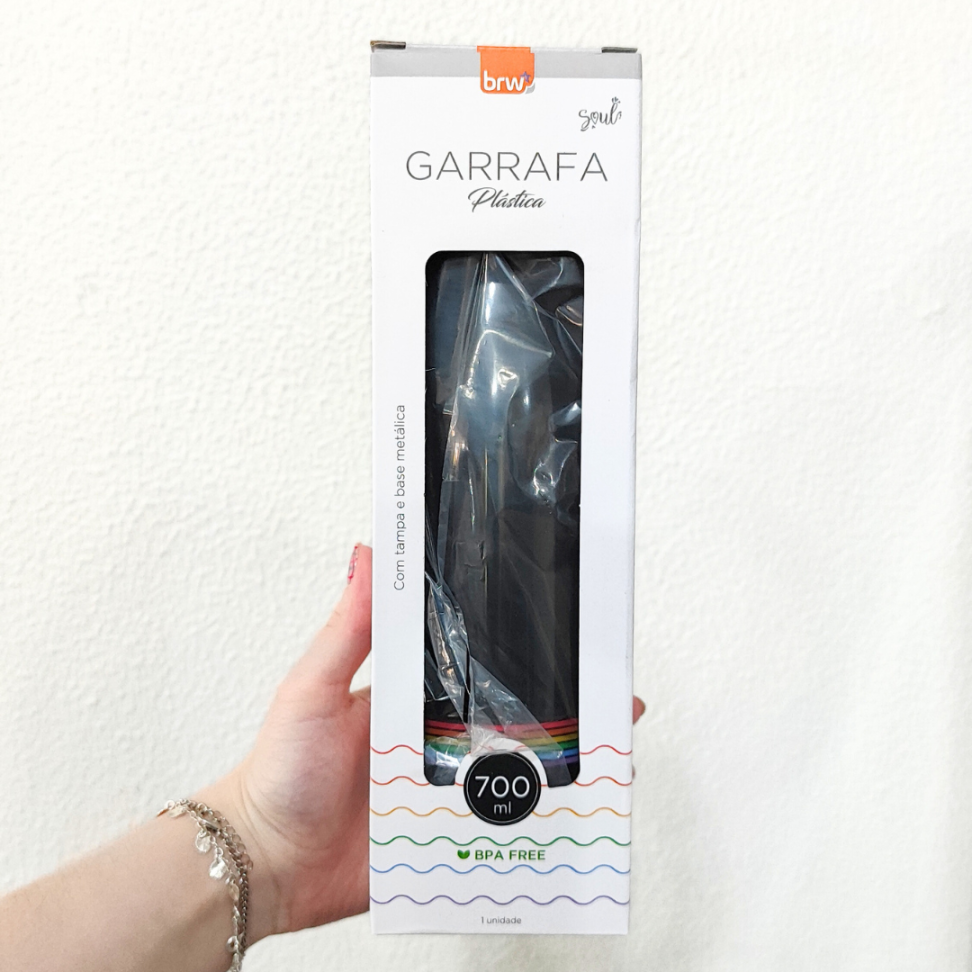 Garrafa Plástica Preto 700ml BRW - #1