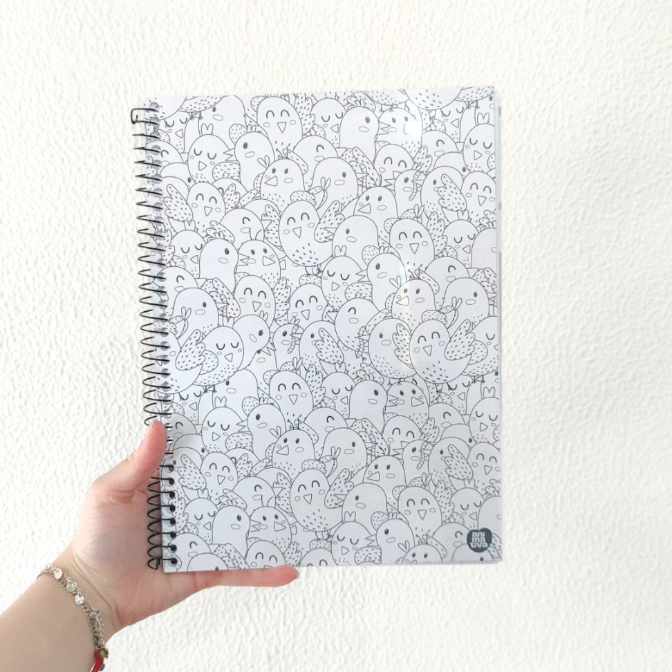 Caderno com Espiral Universitário Color Quest 1 Matéria Animativa - #6