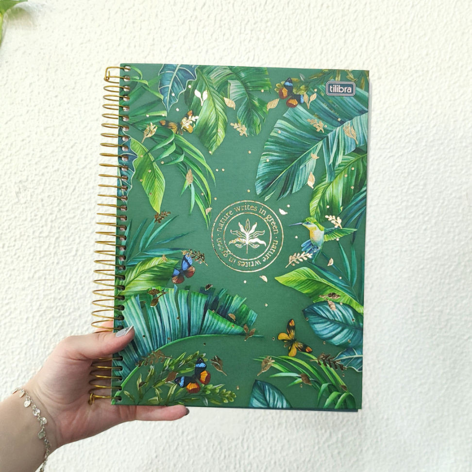 Caderno com Espiral Universitário 10 Matérias Naturalis Tilibra - #1