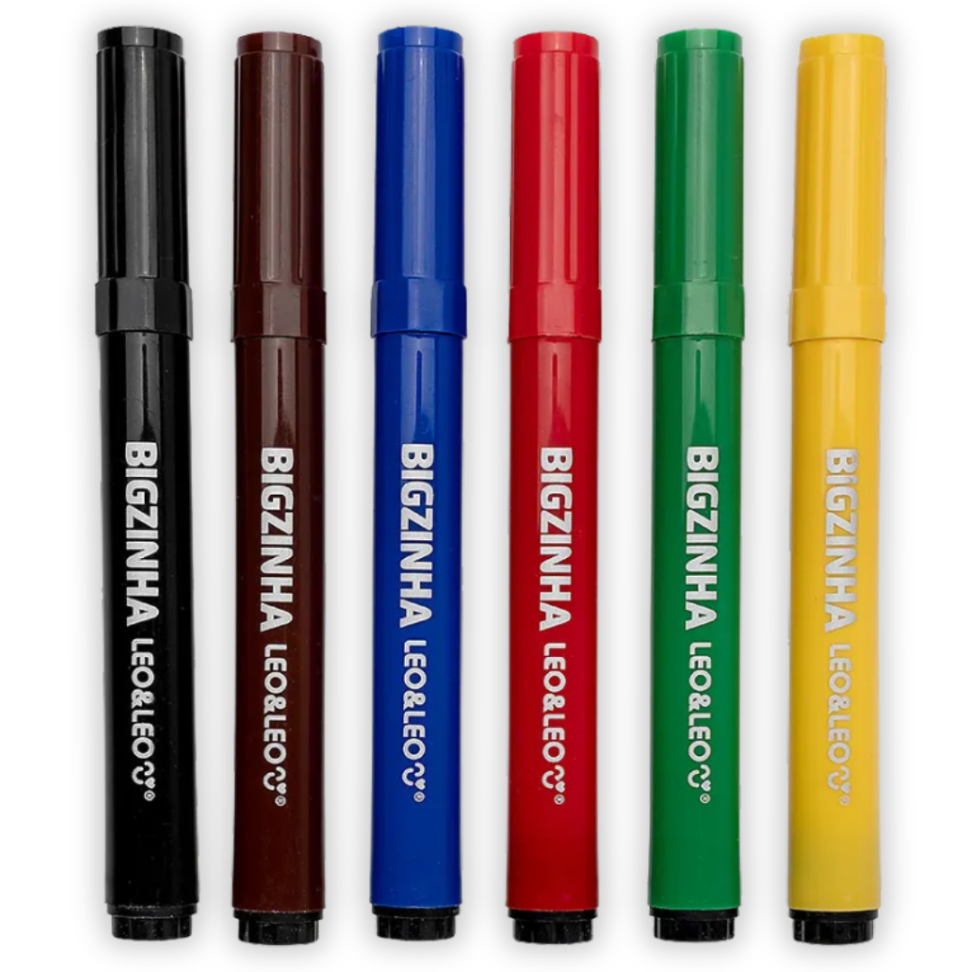 Canetinha Hidrocor Big Slim 6 Cores Leo e Leo - #2